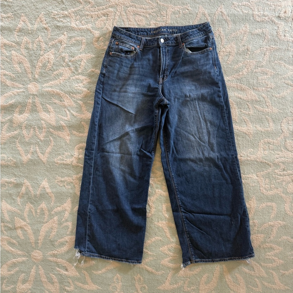 AE Dreamy Drape Women’s wide leg jeans 12r